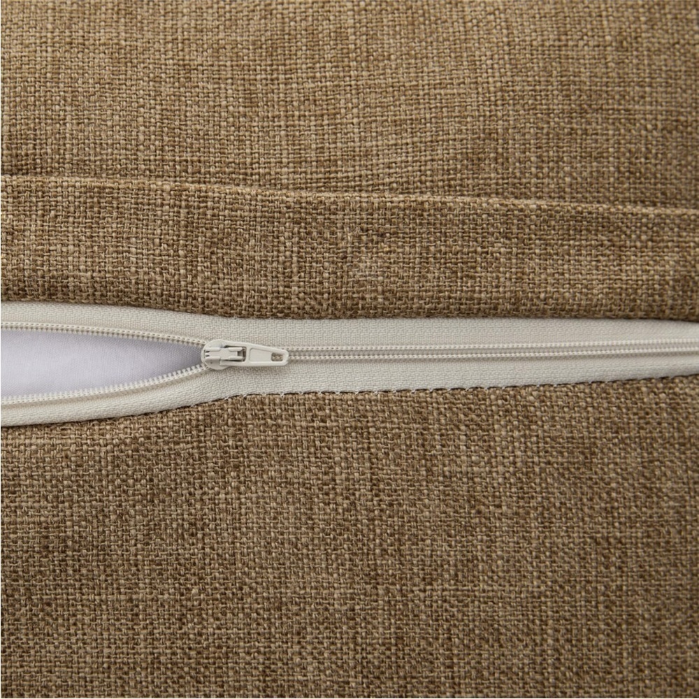 Farmhouse Mid Century Modern Bohemian Decorative Brown Linen Pillow Case Cover - Picture 3 of 15